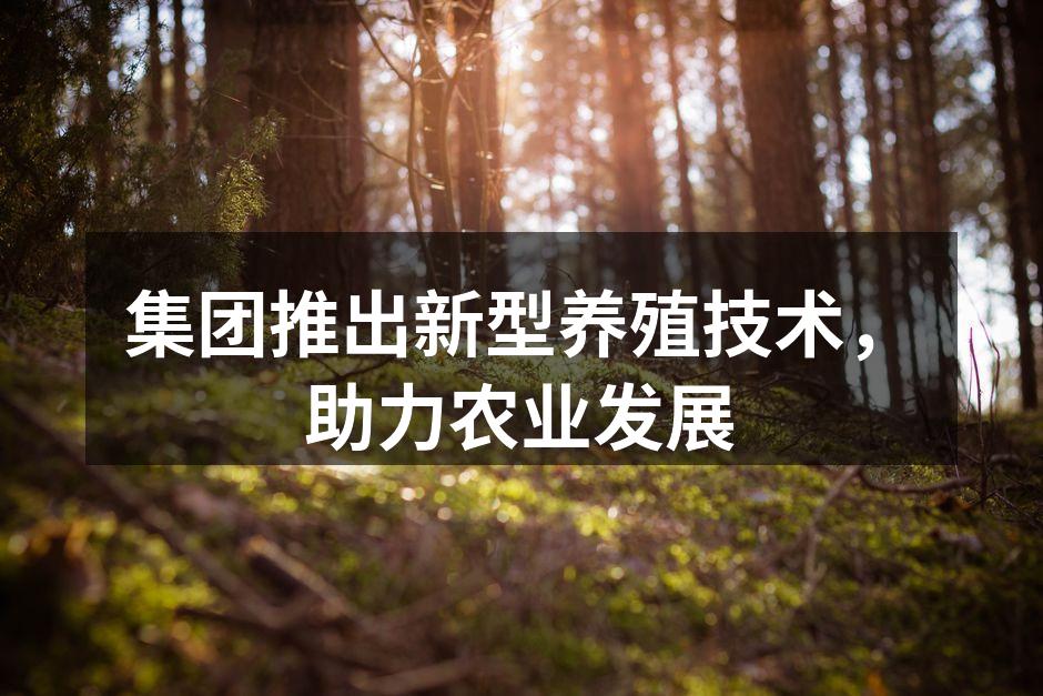 集团推出新型养殖技术，助力农业发展